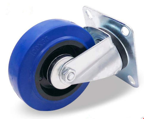 3&quot; цинк рицинуса колес вагонетки резиновый покрыло пластиковые рицинусы 75mm