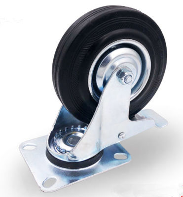 4 дюйма запирая колеса рицинуса поворачивает на шарнирах рицинус с колесами резины тормоза 100mm